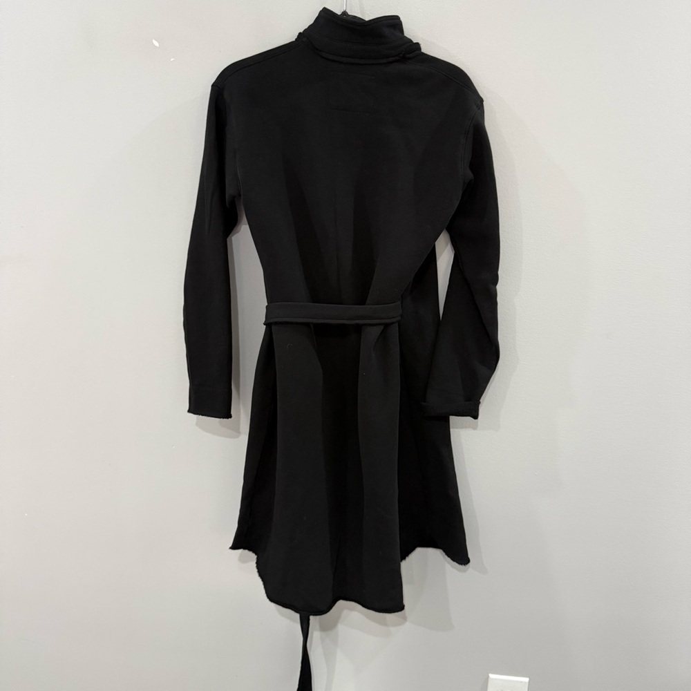 Frank & Eileen Dress Willa Wrap Triple Fleece in Black - Picture 7 of 11